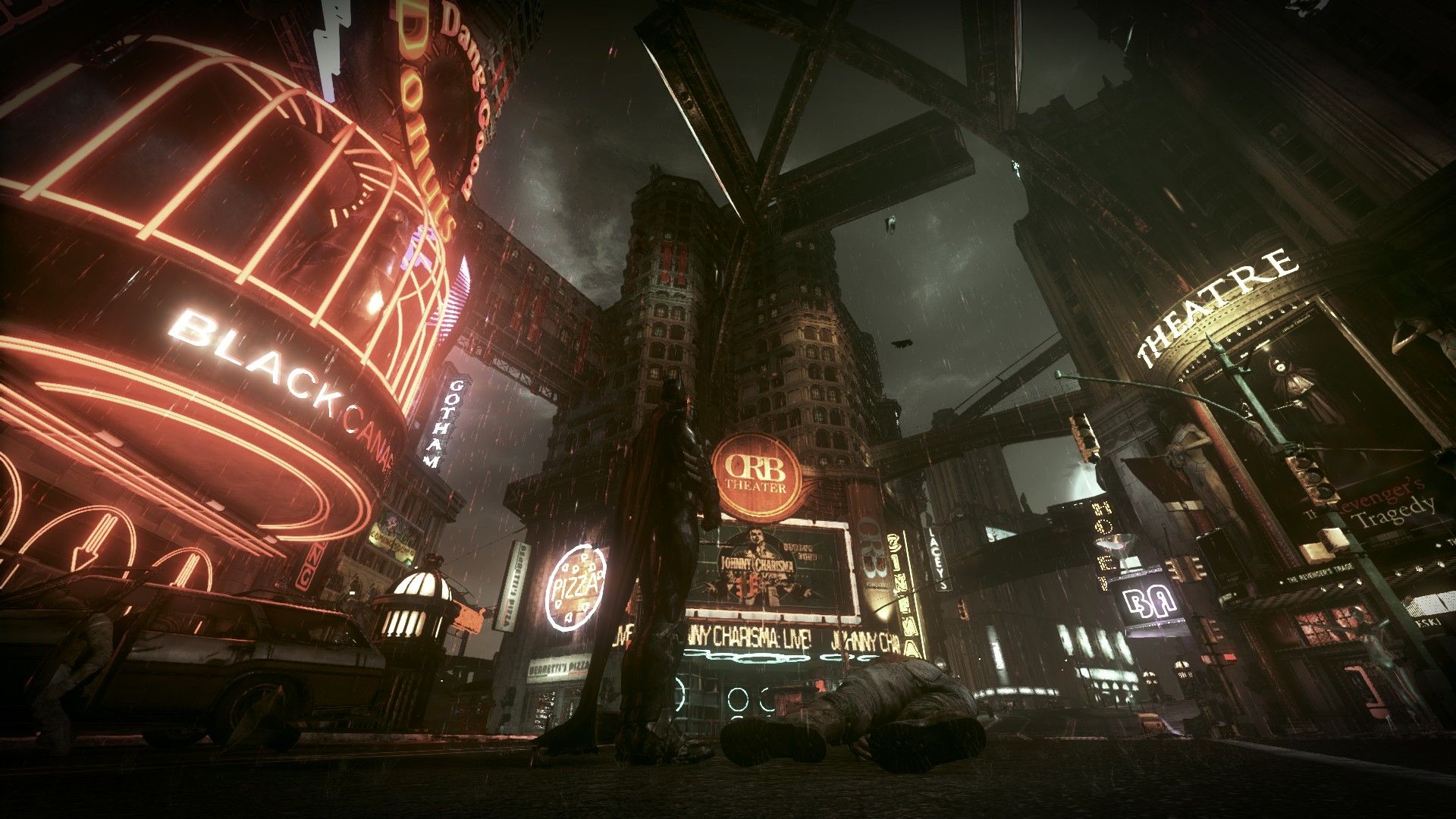 Gotham City strade notturne neon, 1920x1080 Full HD 1080p, Laptop