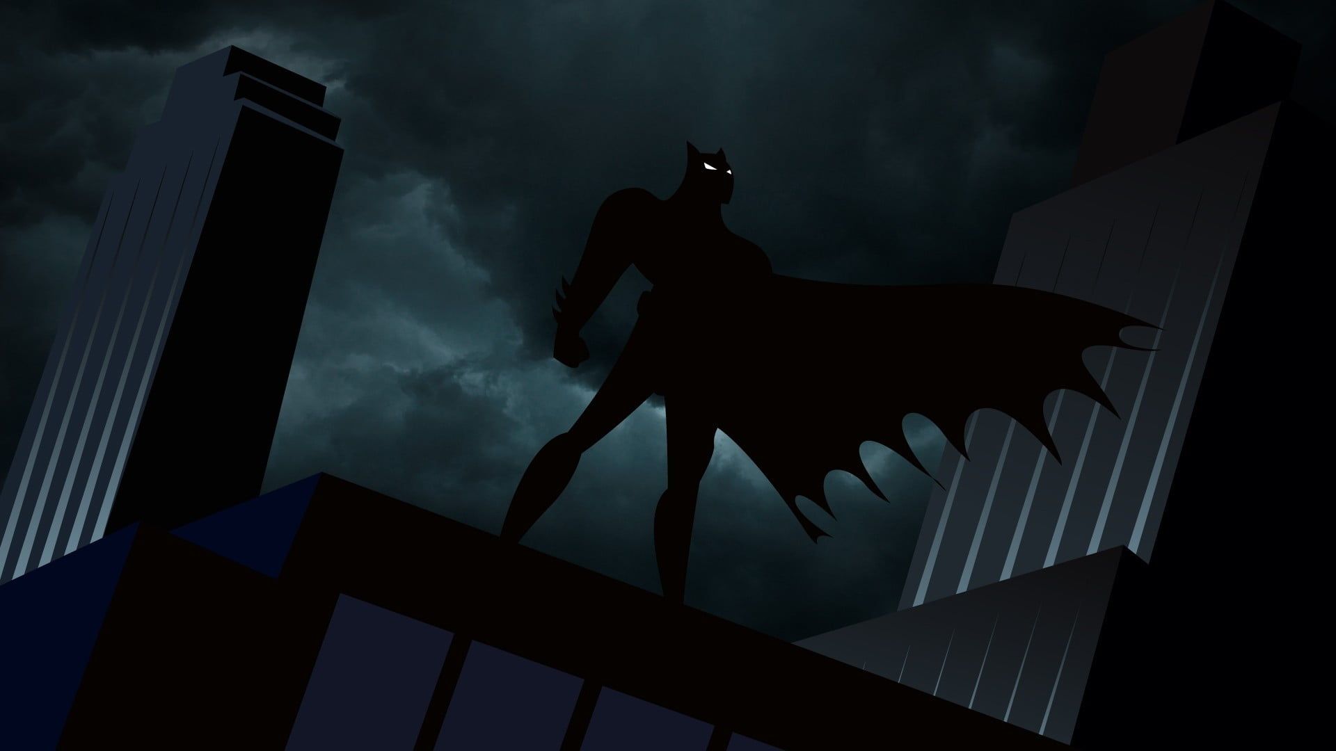 Batman su tetto Gotham, 1920x1080 Full HD, Laptop