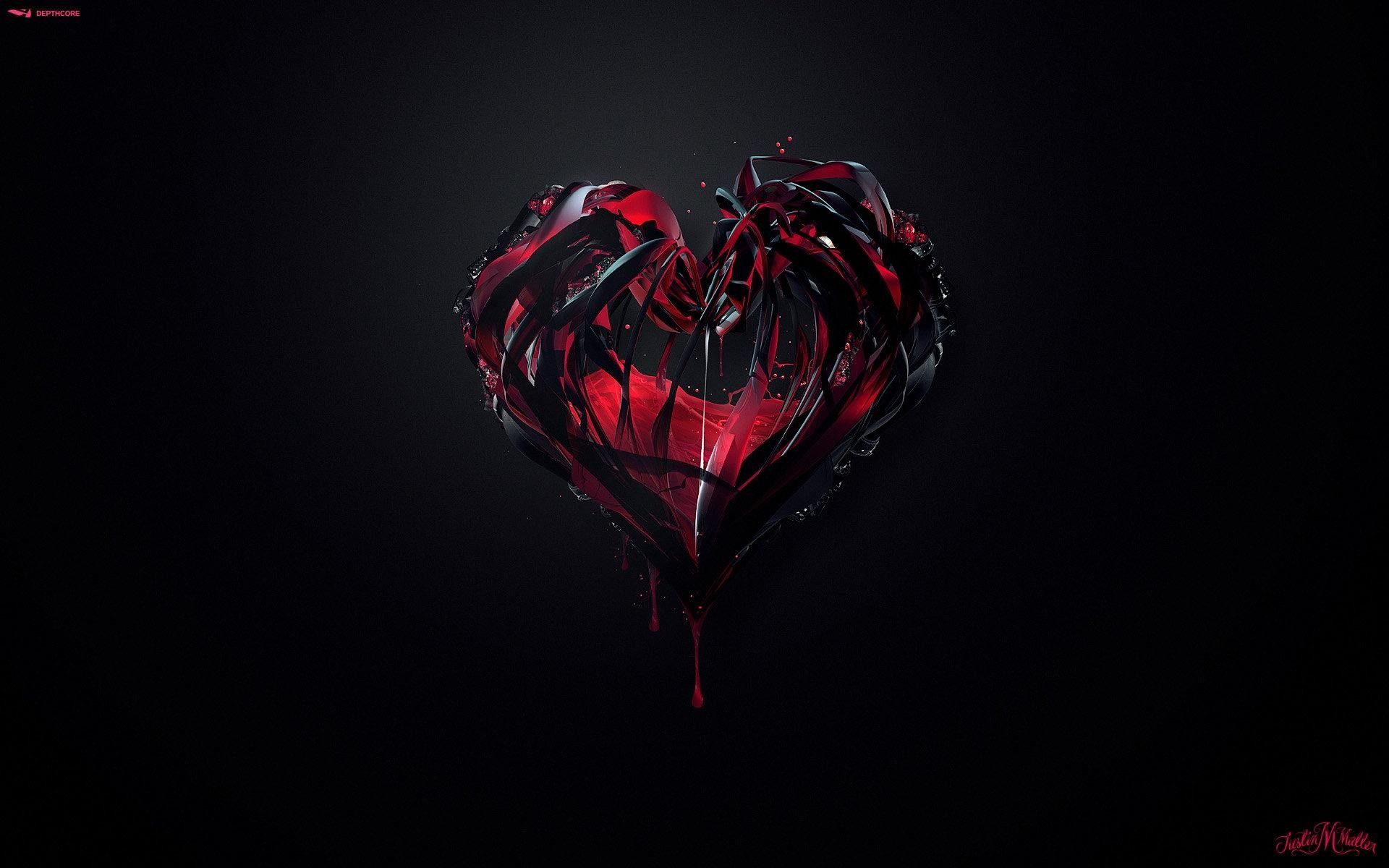 Cuore gotico rosso e nero, 1920x1200 Full HD+ WUXGA, ROG Asus Laptop