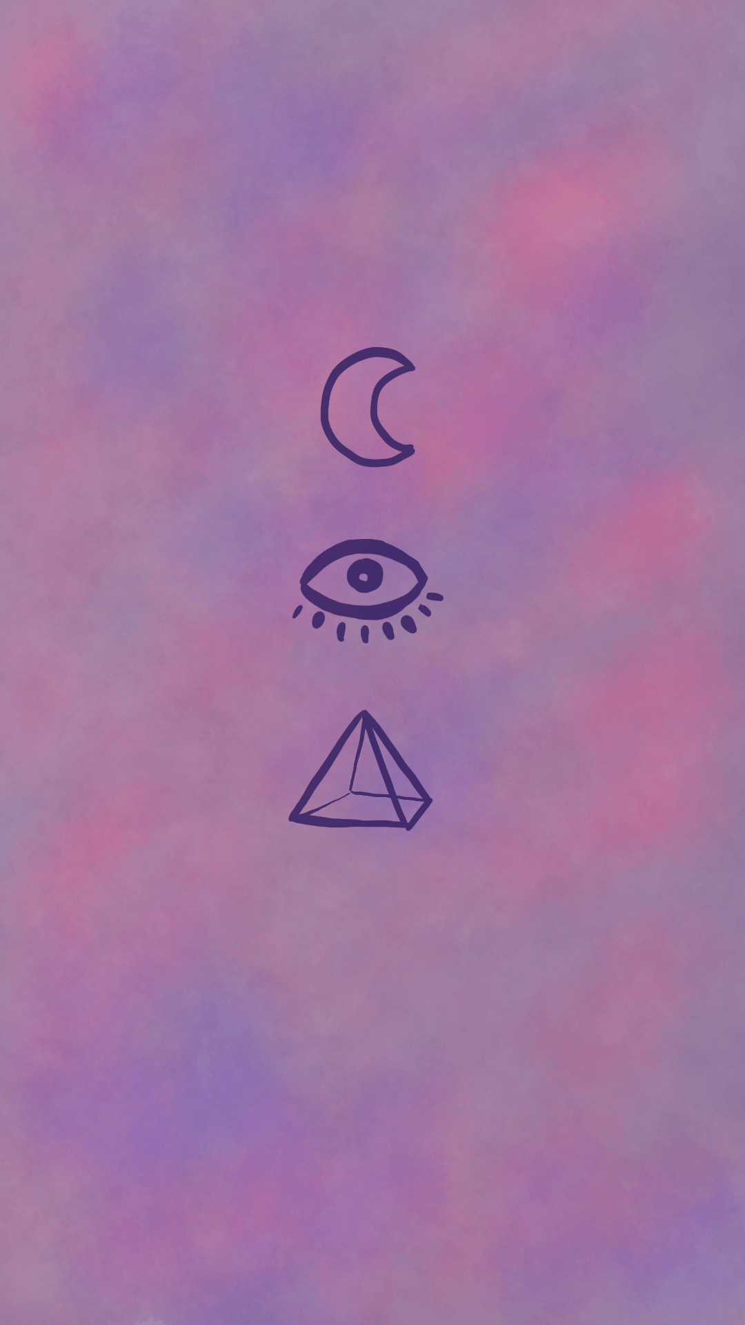 Luna occhio piramide pastel goth, 1080x1920 Full HD Verticale, iPhone