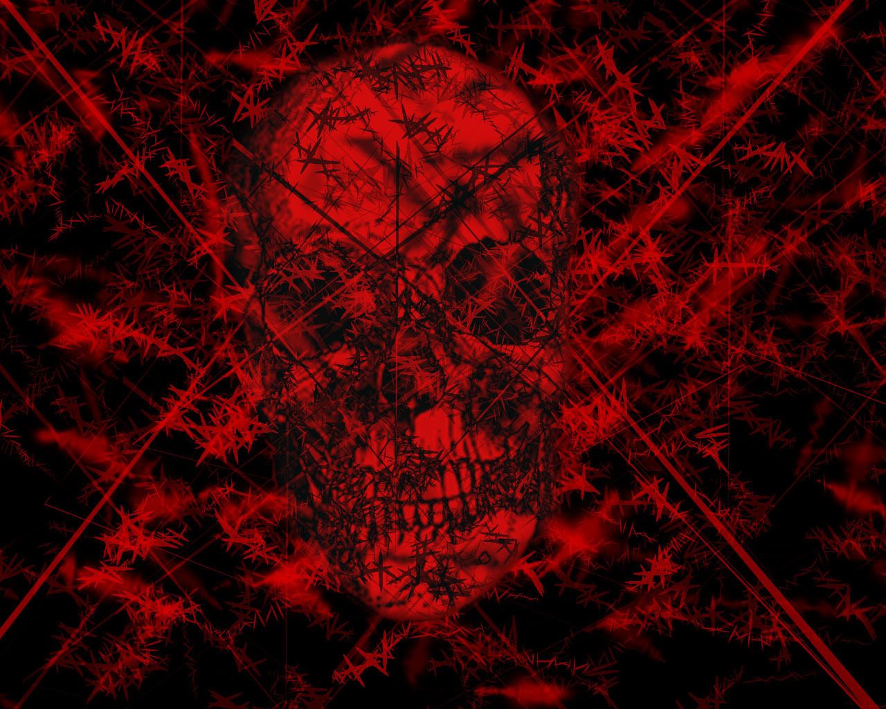 Teschio rosso gotico oscuro, 1280x1024 HD, Laptop