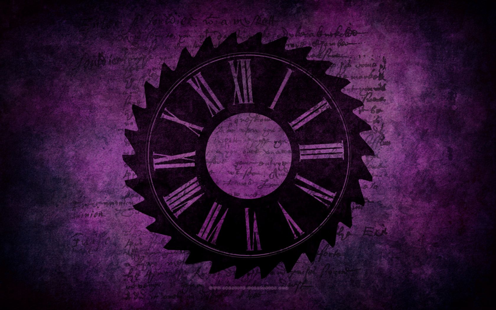 Orologio gotico ingranaggio viola, 1680x1050 900p, ROG Asus Laptop