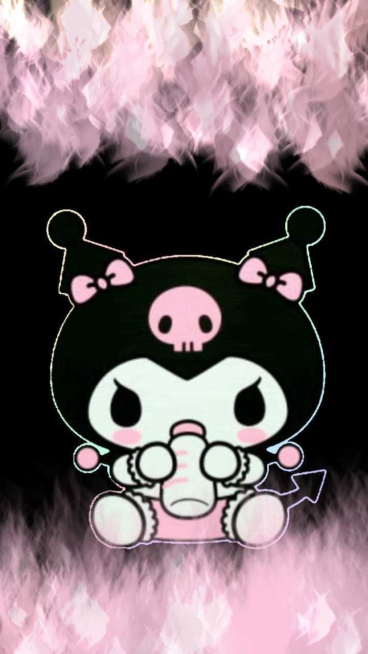 Kuromi rosa nero gotico, 720x1280 Verticale, Mobile