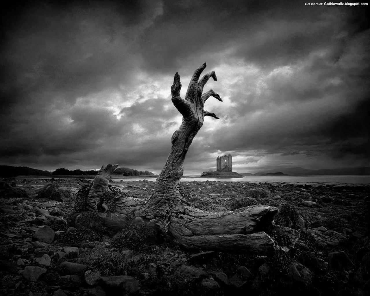Mano scheletrica da terra, castello, 1280x1024 HD, HP Laptop