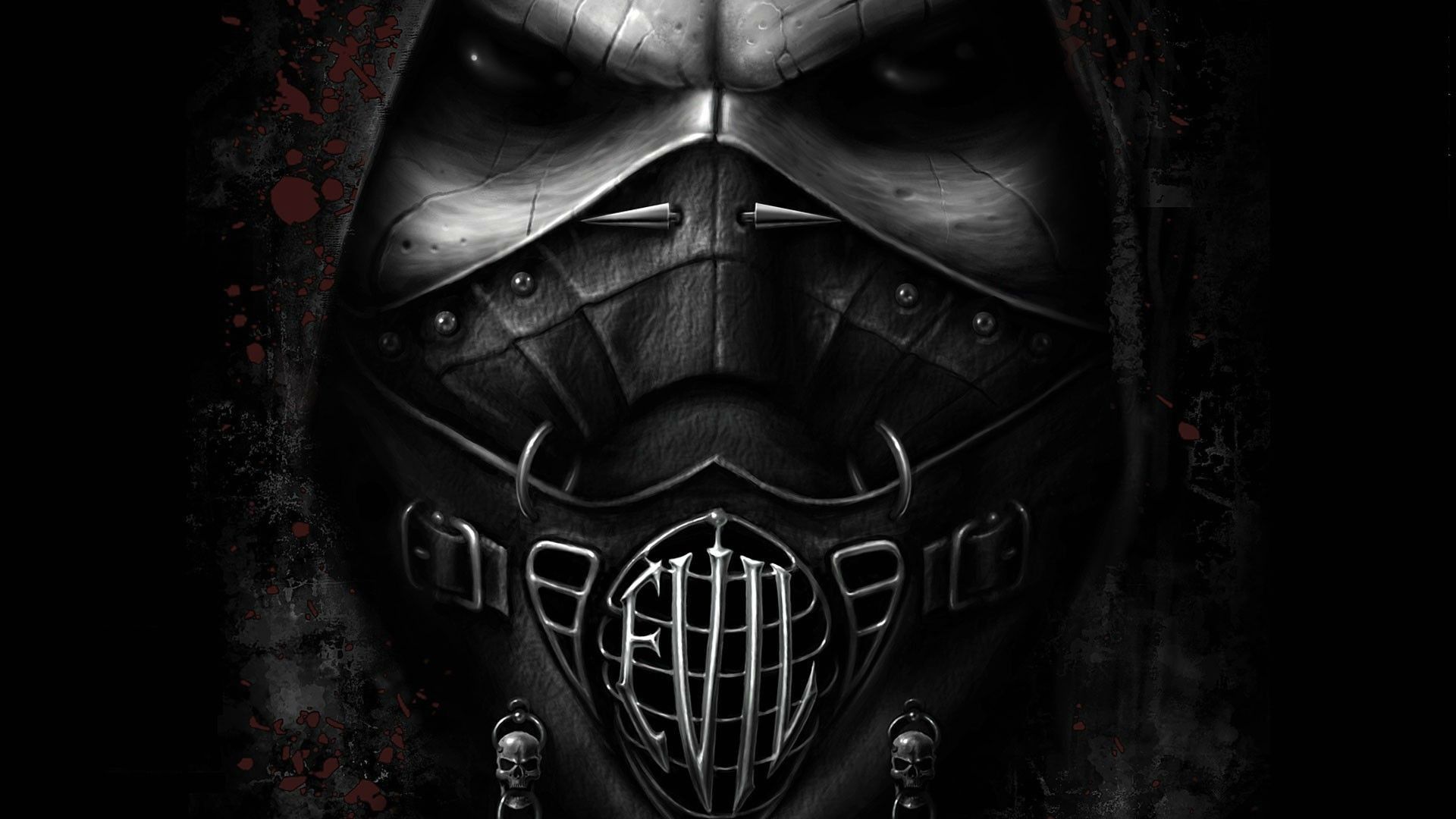 Maschera gotica scura inquietante, 1920x1080 Full HD 1080p, Desktop