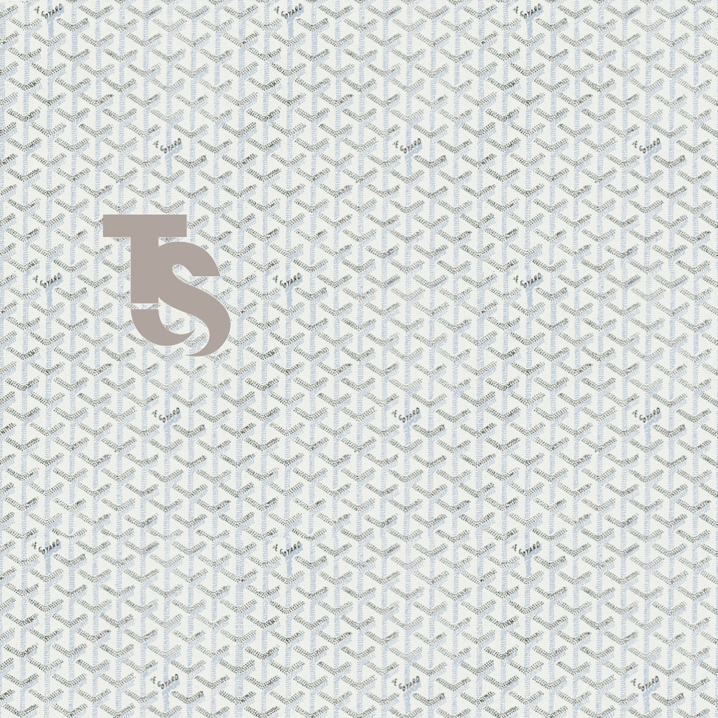 Pattern Goyard nero con logo TS, 1024x1024 HD, iMac