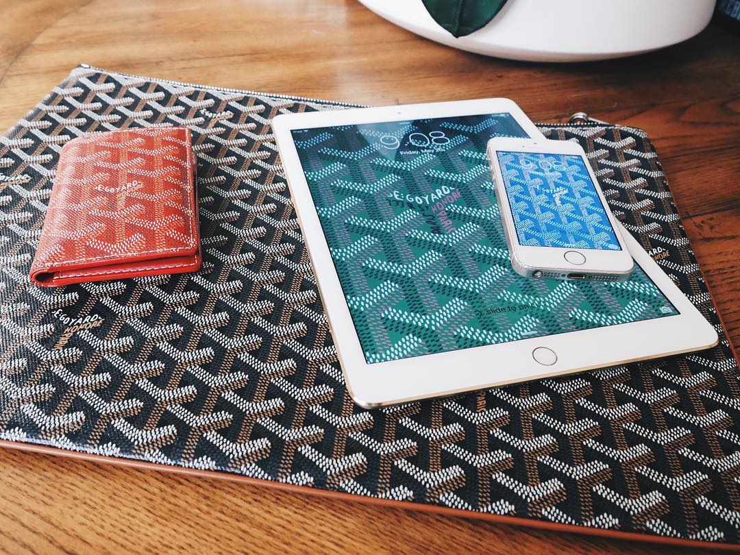 Cover Goyard grigia per iPhone, 1000x1000 HD, Desktop