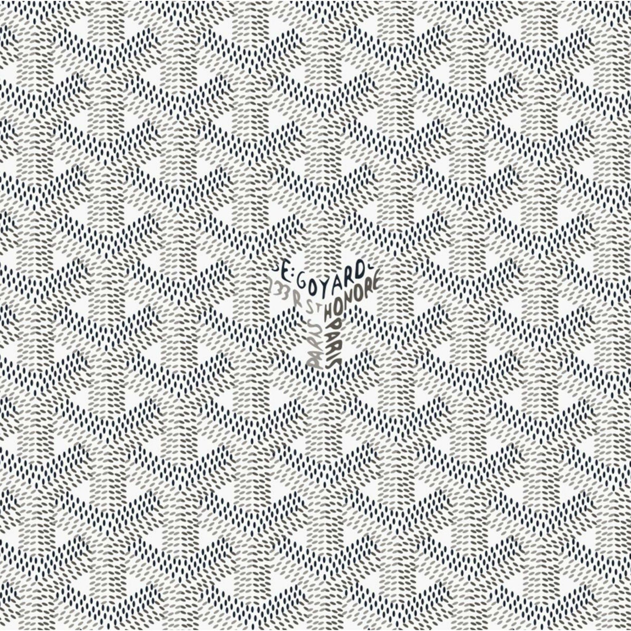 Motivo Goyard bianco e nero, 660x1199 Verticale, iPhone Pro Max
