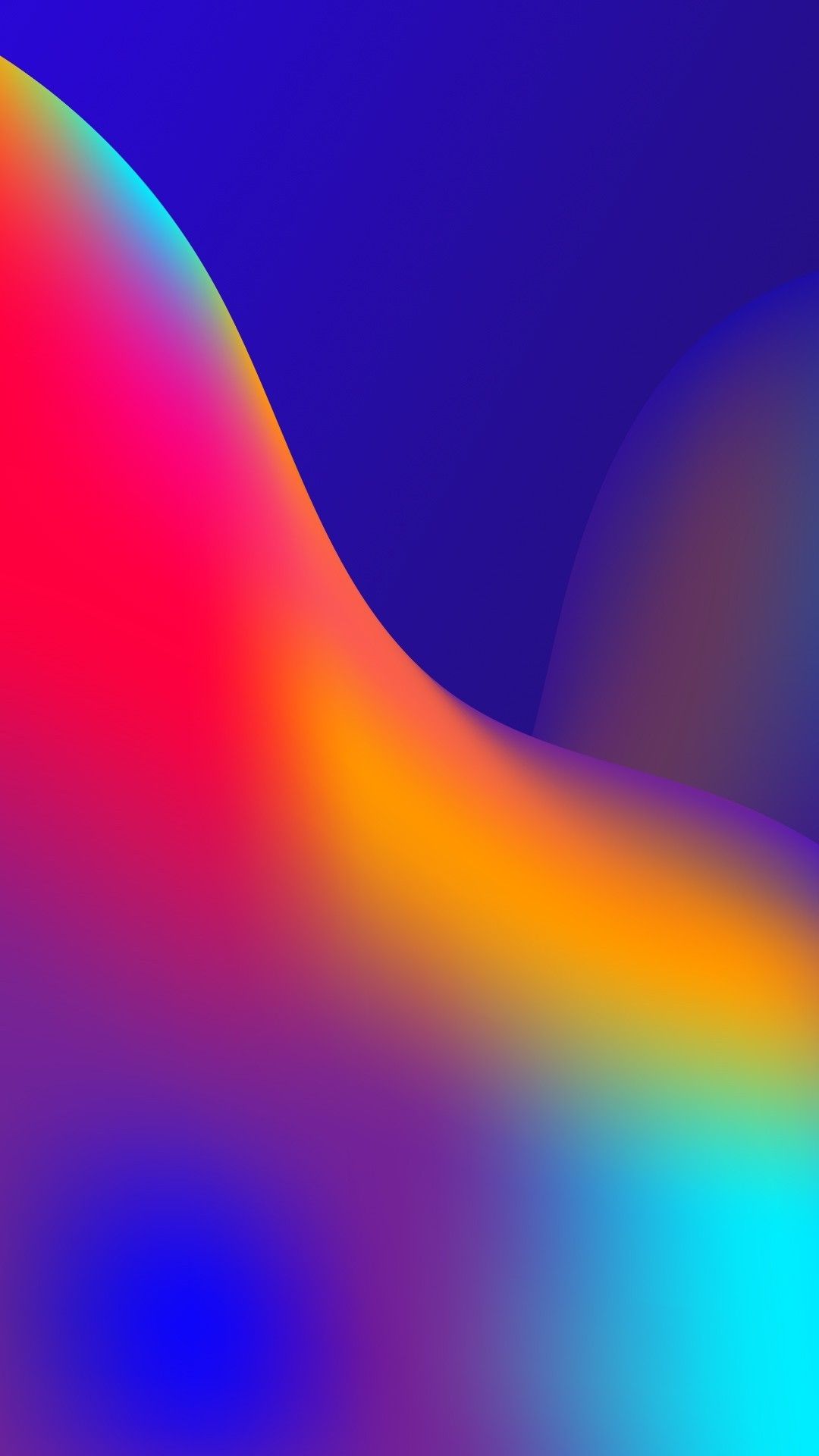 Onda gradiente multicolore astratta, 1080x1920 Full HD Verticale, iPhone Air