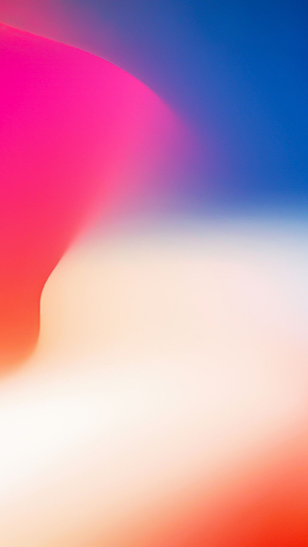 Gradiente astratto rosa blu arancio, 1080x1920 Full HD Verticale, iPhone Plus