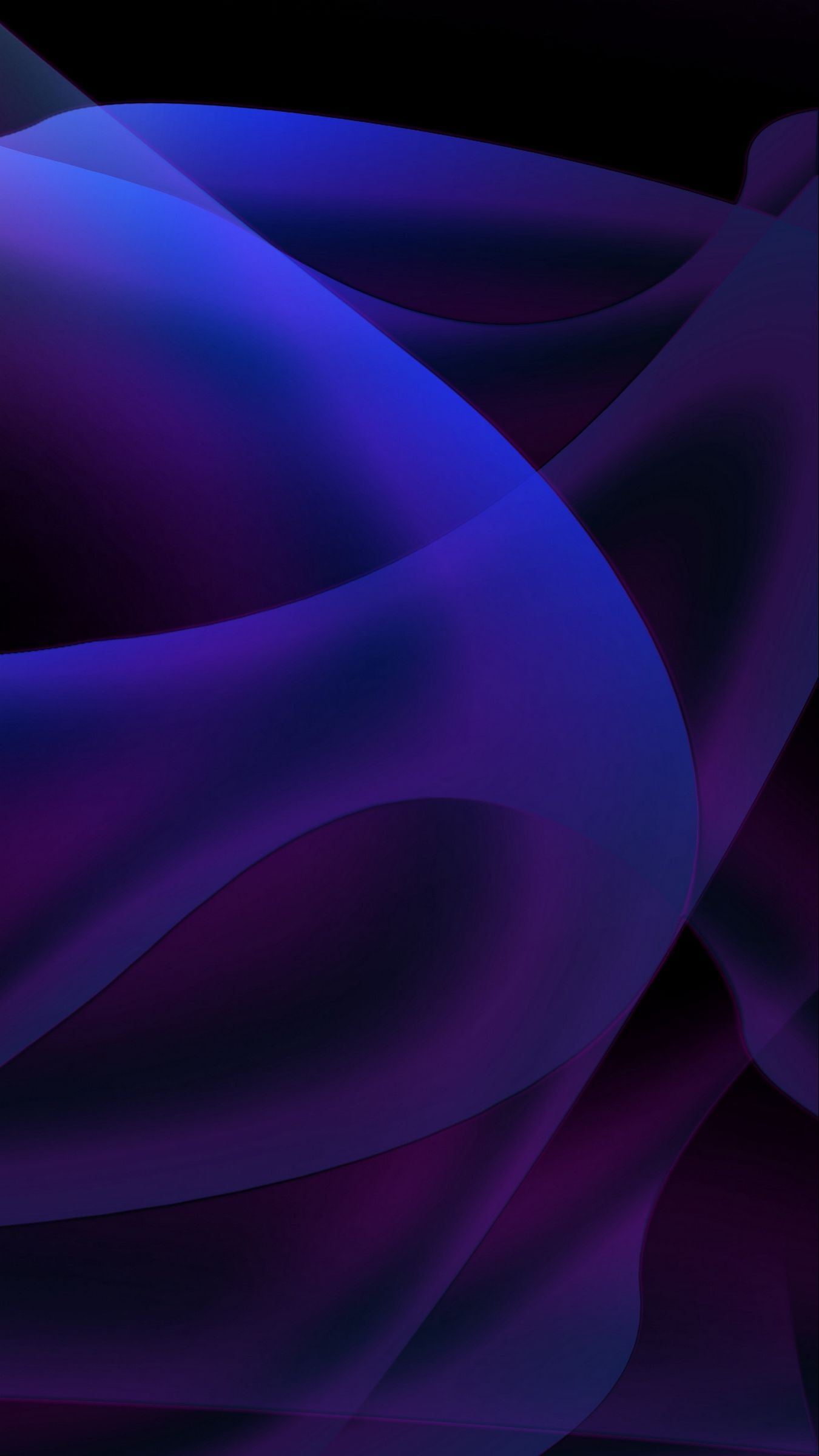 Onde astratte viola scuro, 1350x2400 Verticale, iPhone Plus