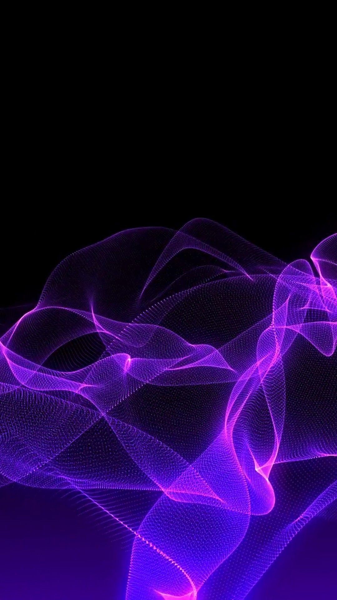 Onde astratte viola scuro, 1080x1920 Full HD Verticale, iPhone