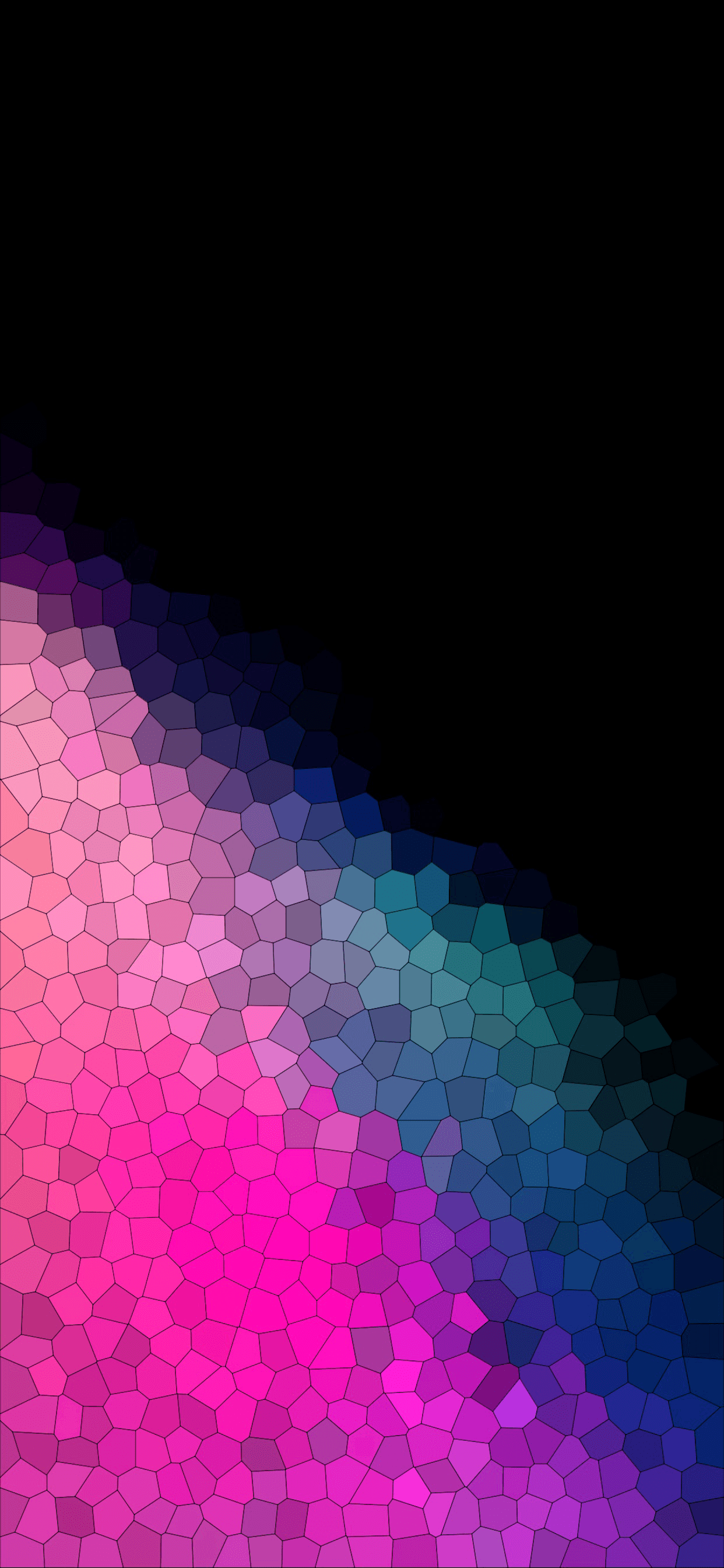 Mosaico geometrico gradiente colorato, 1242x2688 Full HD Verticale, iPhone