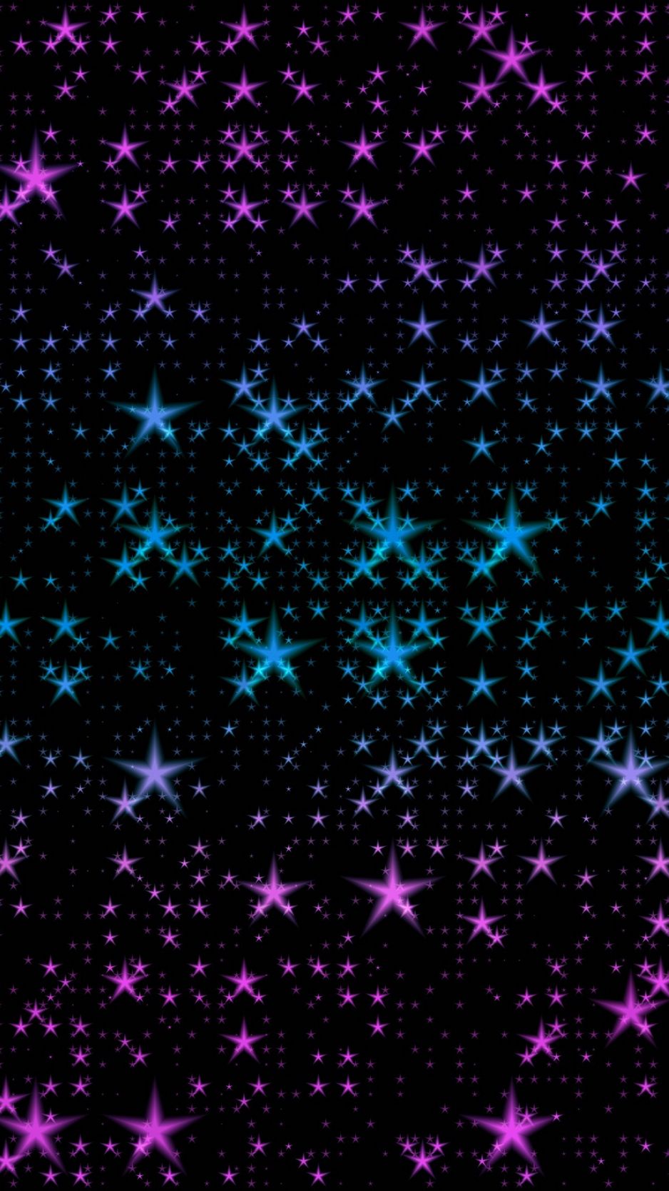 Stelle gradiente viola blu, 938x1668 Verticale, iPhone Pro
