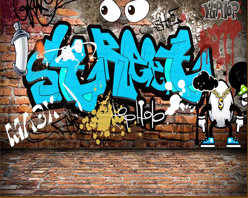 Graffiti street hip hop parete mattoni, 1000x800 HD, PC Desktop