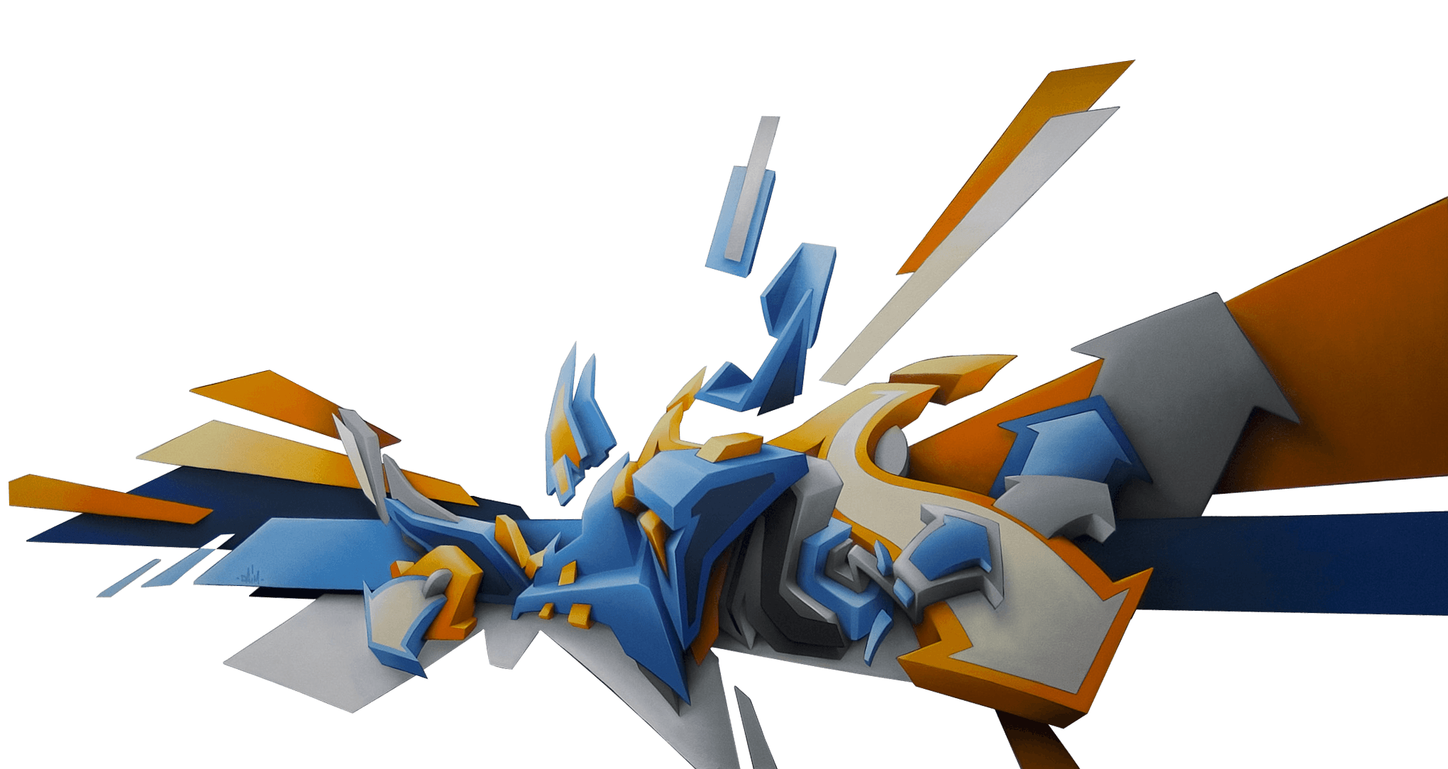 Forme astratte 3D colorate, 2041x1084 2K, PC