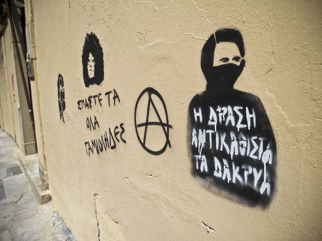 Graffiti anarchico su muro, 1024x768 HD, Desktop