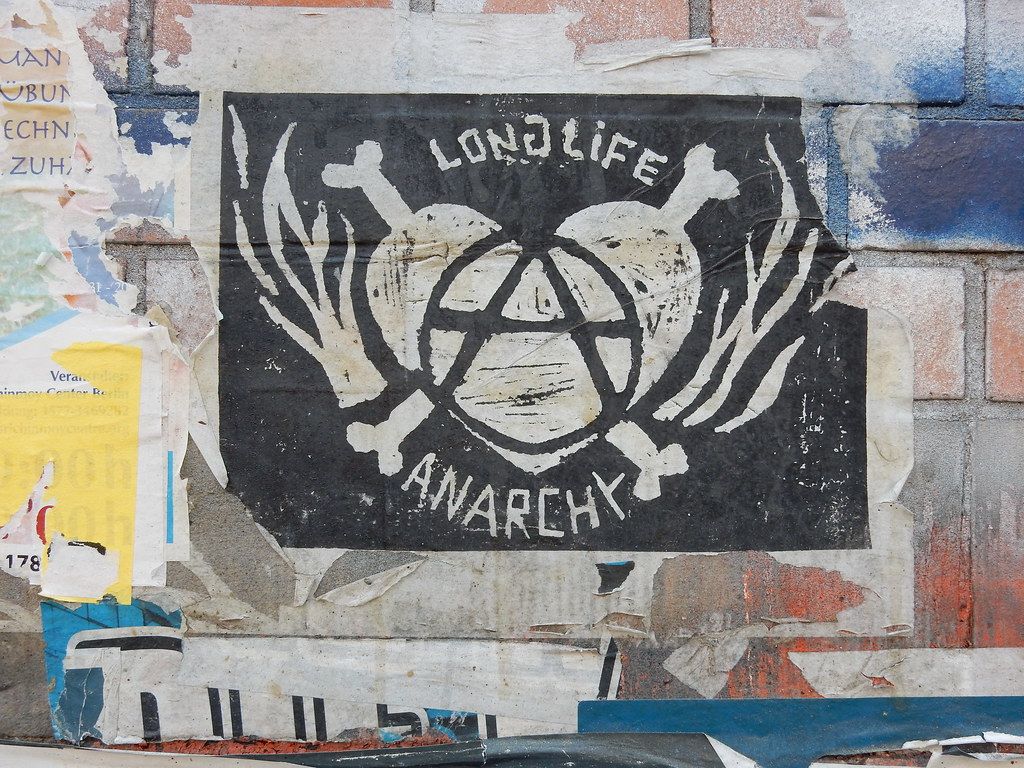 Poster graffiti anarchia teschio, 1024x768 HD, Laptop