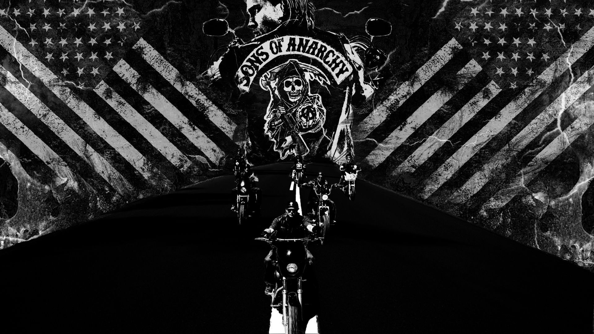 Sons of Anarchy logo motociclisti, 1920x1080 1080p, PC