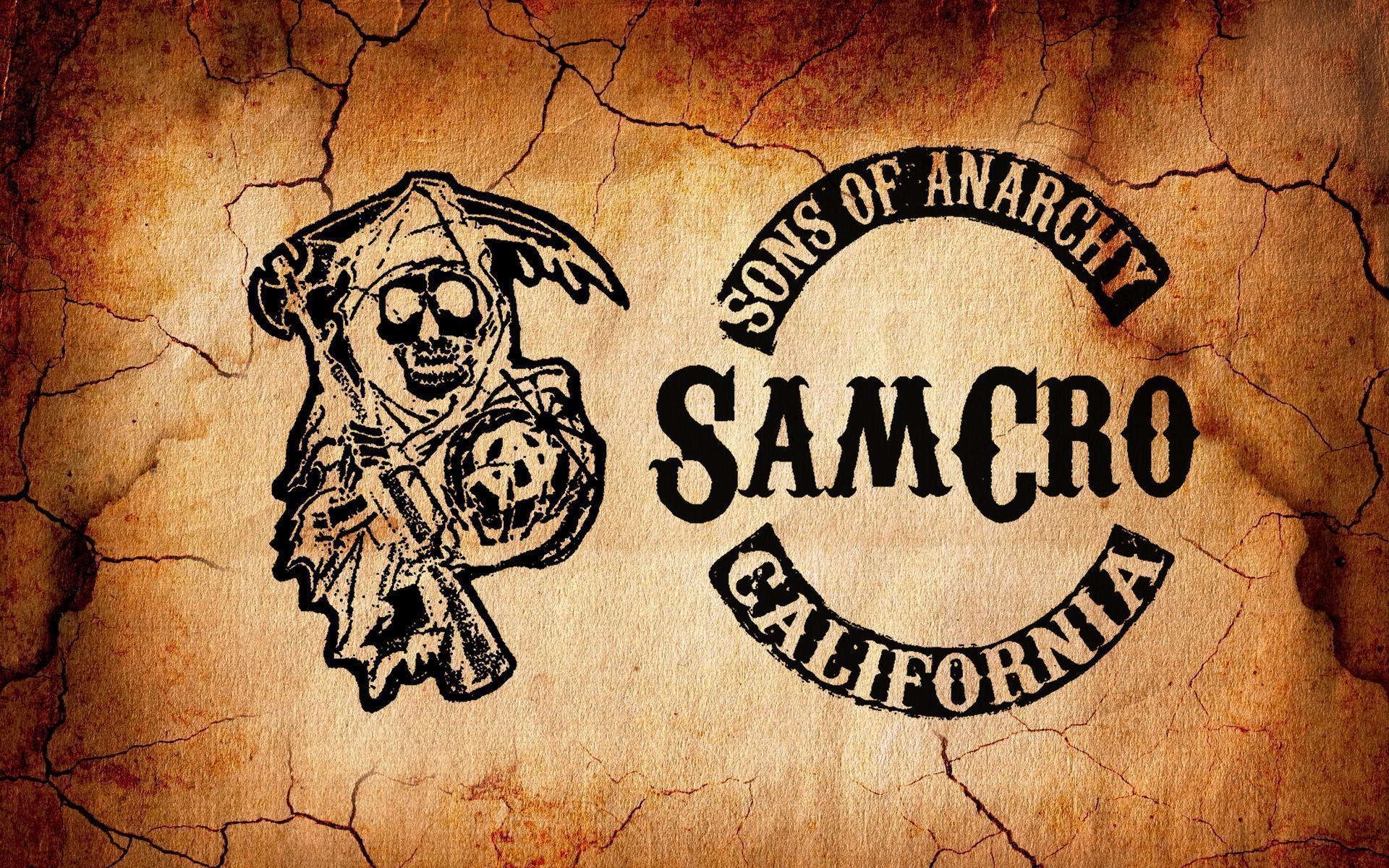 Logo Sons of Anarchy SamCro, 1920x1200 Full HD+, Laptop