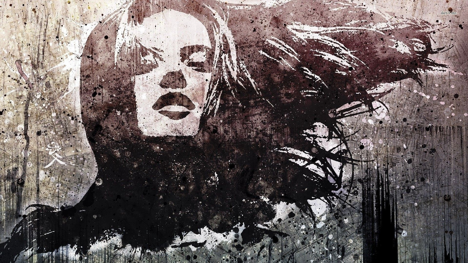 Graffiti volto donna capelli, 1920x1080 Full HD, Desktop