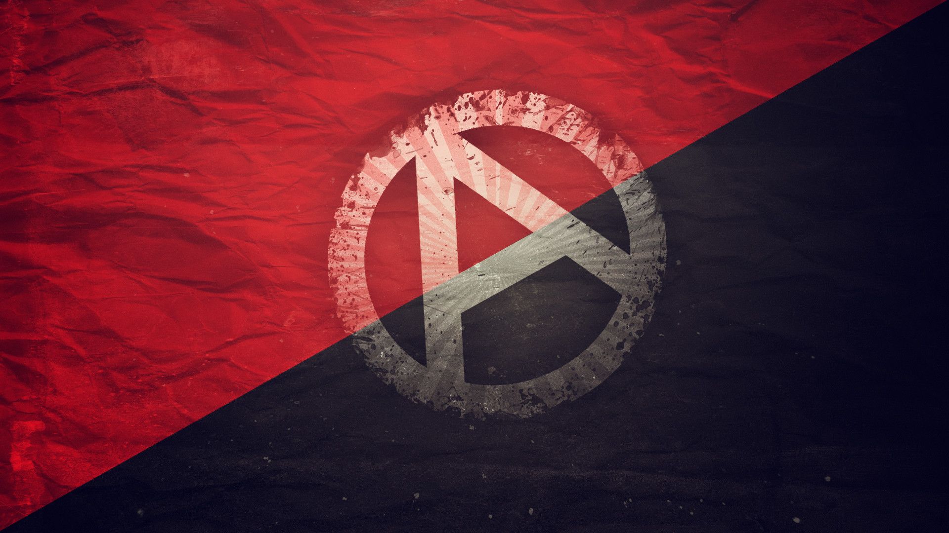 Simbolo anarchico rosso e nero, 1920x1080 Full HD, PC