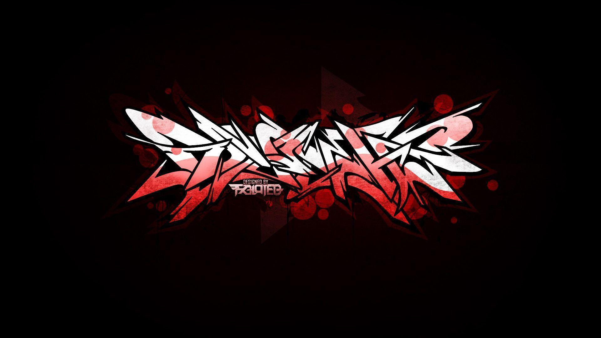Graffiti astratto rosso e bianco, 1920x1080 1080p, Desktop
