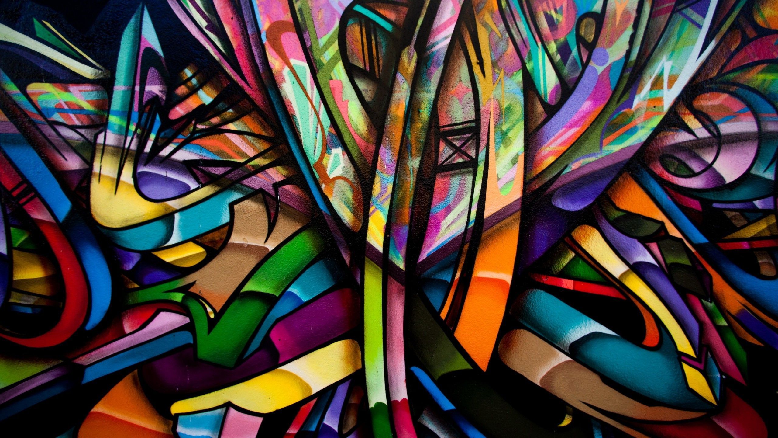 Graffiti astratto colorato multicolore, 2560x1440 2K QHD, PC
