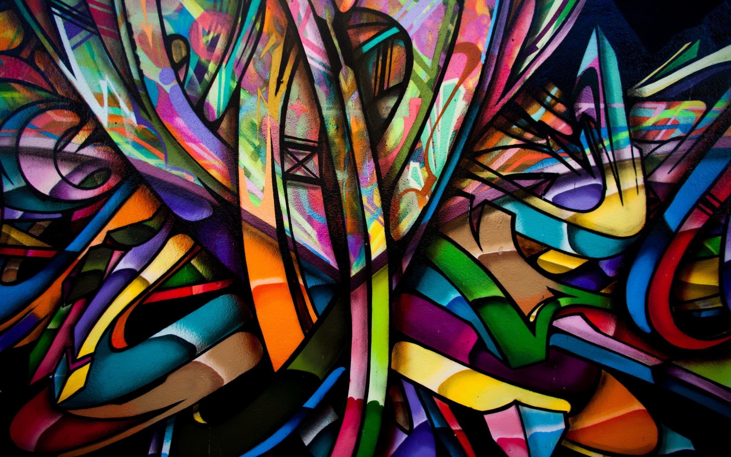 Graffiti astratto colorato multicolore, 2560x1600 2K, MacBook Pro