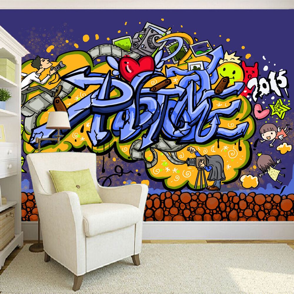 Murale graffiti astratto colorato, 1000x1000 HD, Desktop