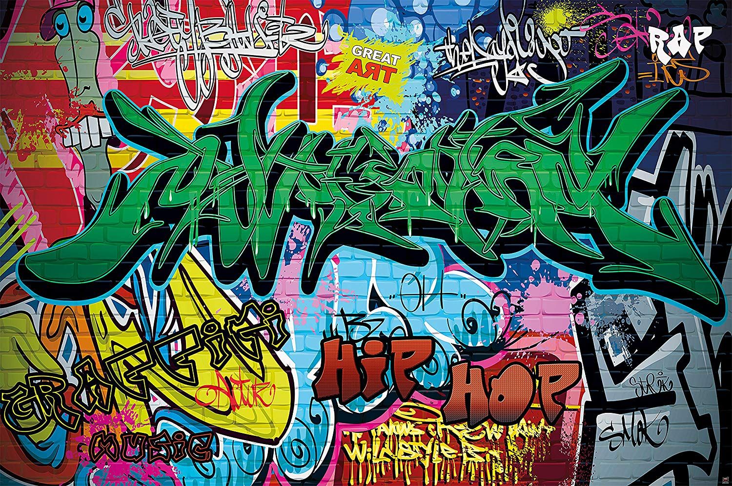 Graffiti colorato stile hip hop, 1500x997 HD, Desktop