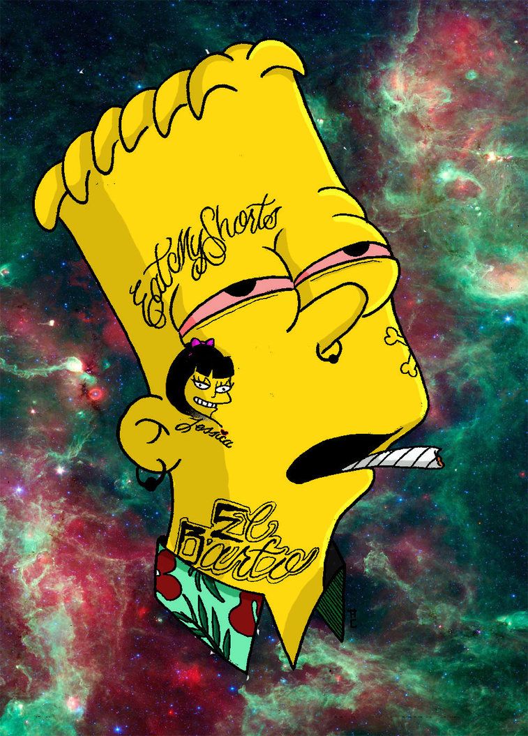 Bart Simpson graffiti murale, 1920x1407 Full HD+, Desktop