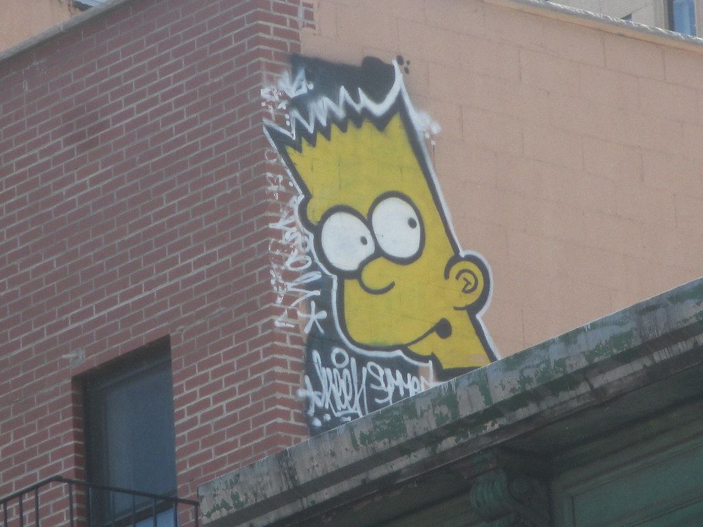 Bart Simpson streetwear graffiti, 920x1414 Verticale, Mobile