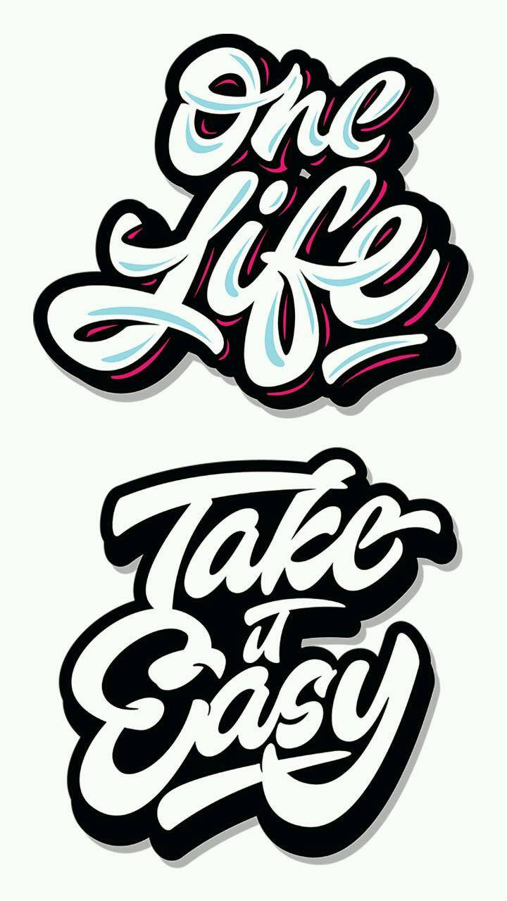 Graffiti scritte One Life, 720x1280 Full HD Verticale, Smartphone