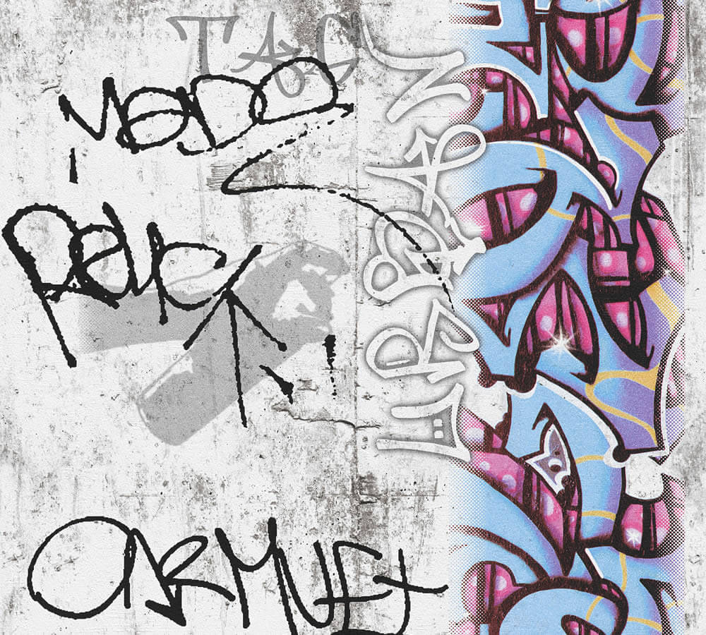 Graffiti stanza su muro, senzatetto, 2000x1000 alta risoluzione, iMac