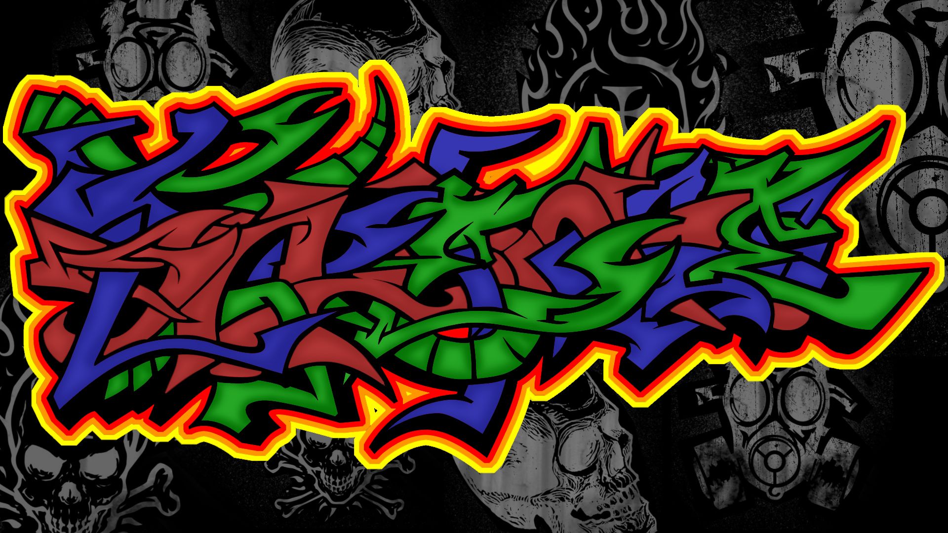 Vicolo con murales graffiti colorati, 1920x1080 1080p, Lenovo Legion