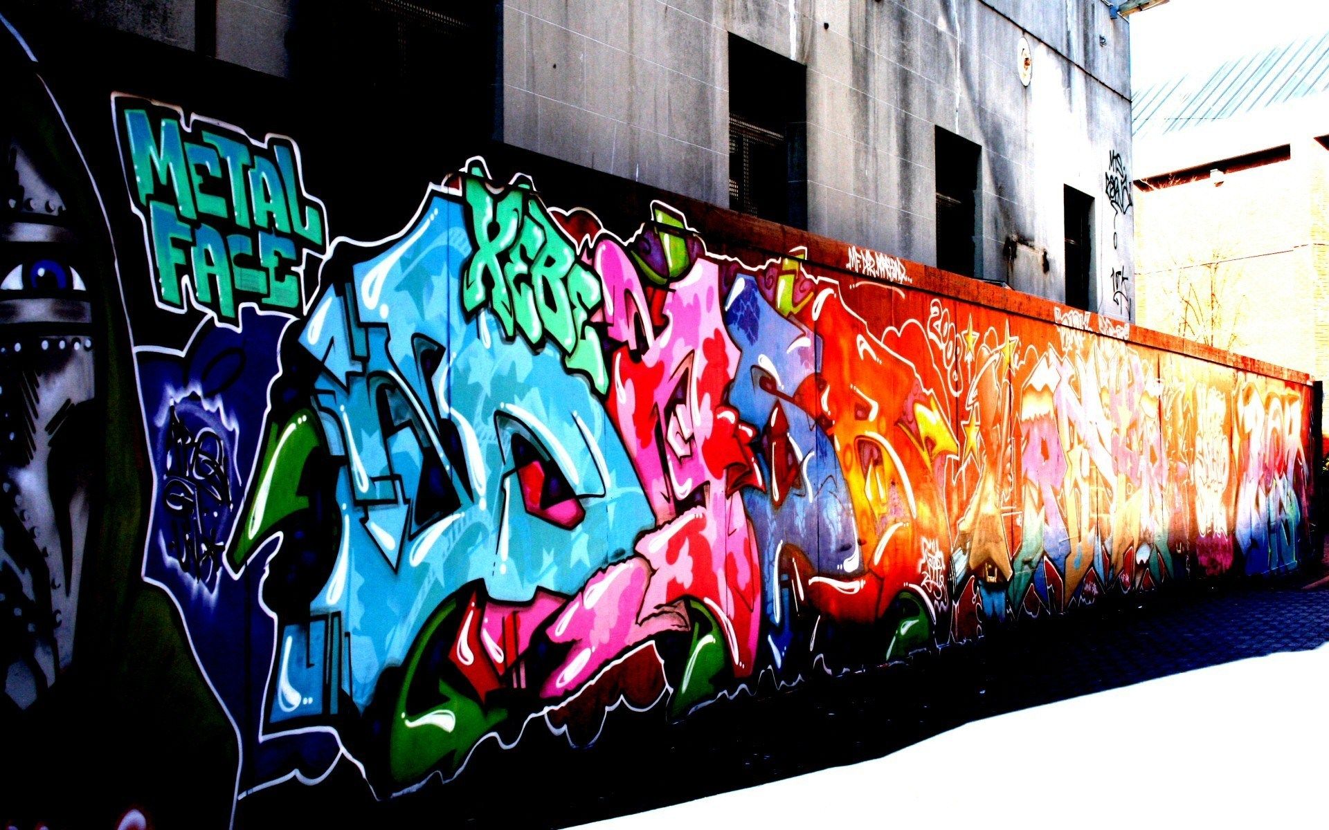 Muro graffiti colorato urbano, 1920x1200 WUXGA, MacBook Pro