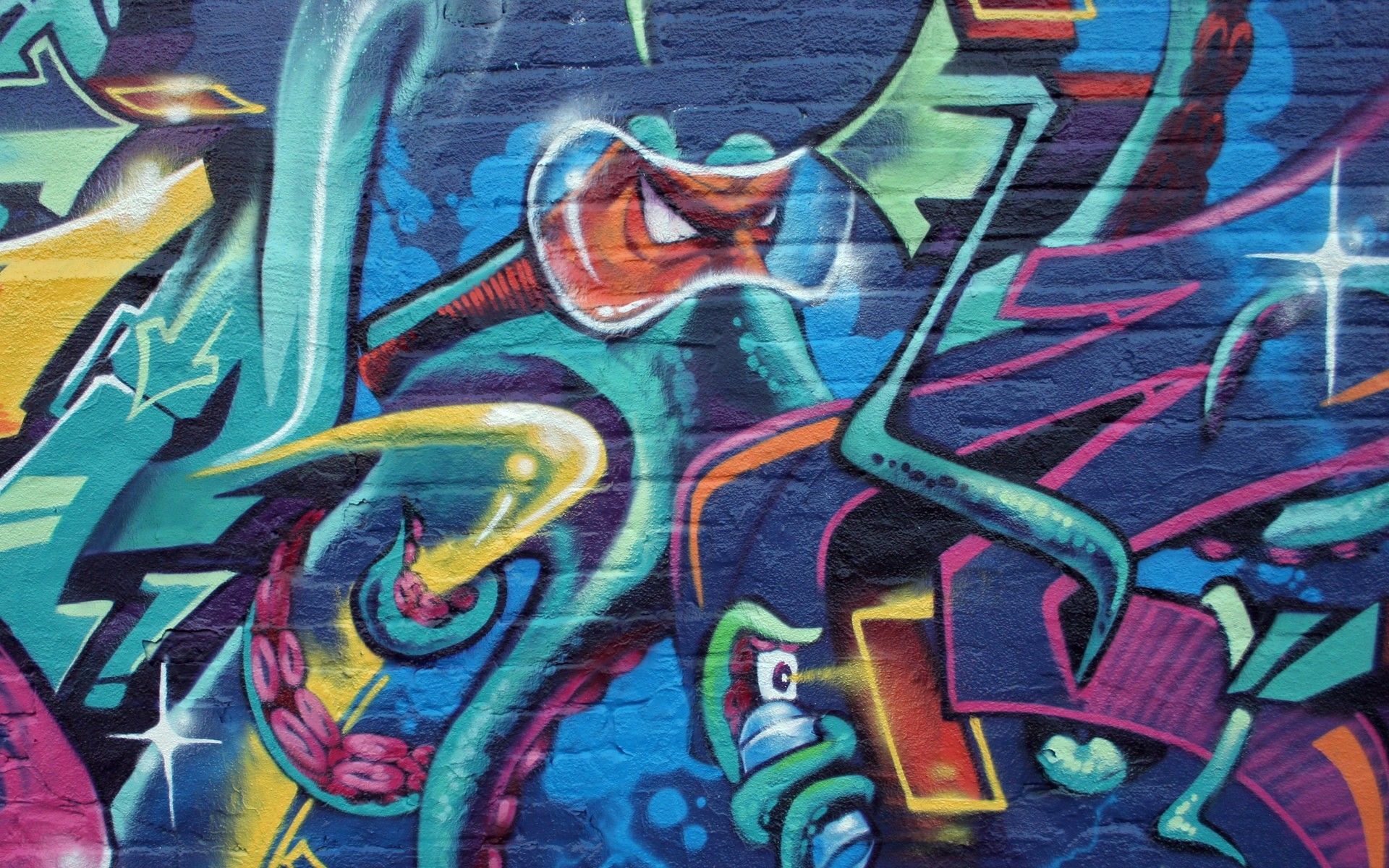 Murale graffiti colorato astratto, 1920x1200 Full HD+ WUXGA, ROG Asus Laptop