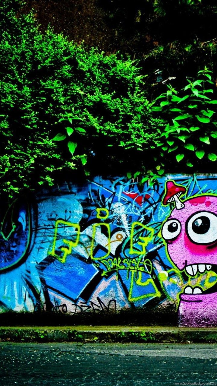 Murale graffiti colorato su muro, 2048x1272 alta risoluzione, Lenovo Legion