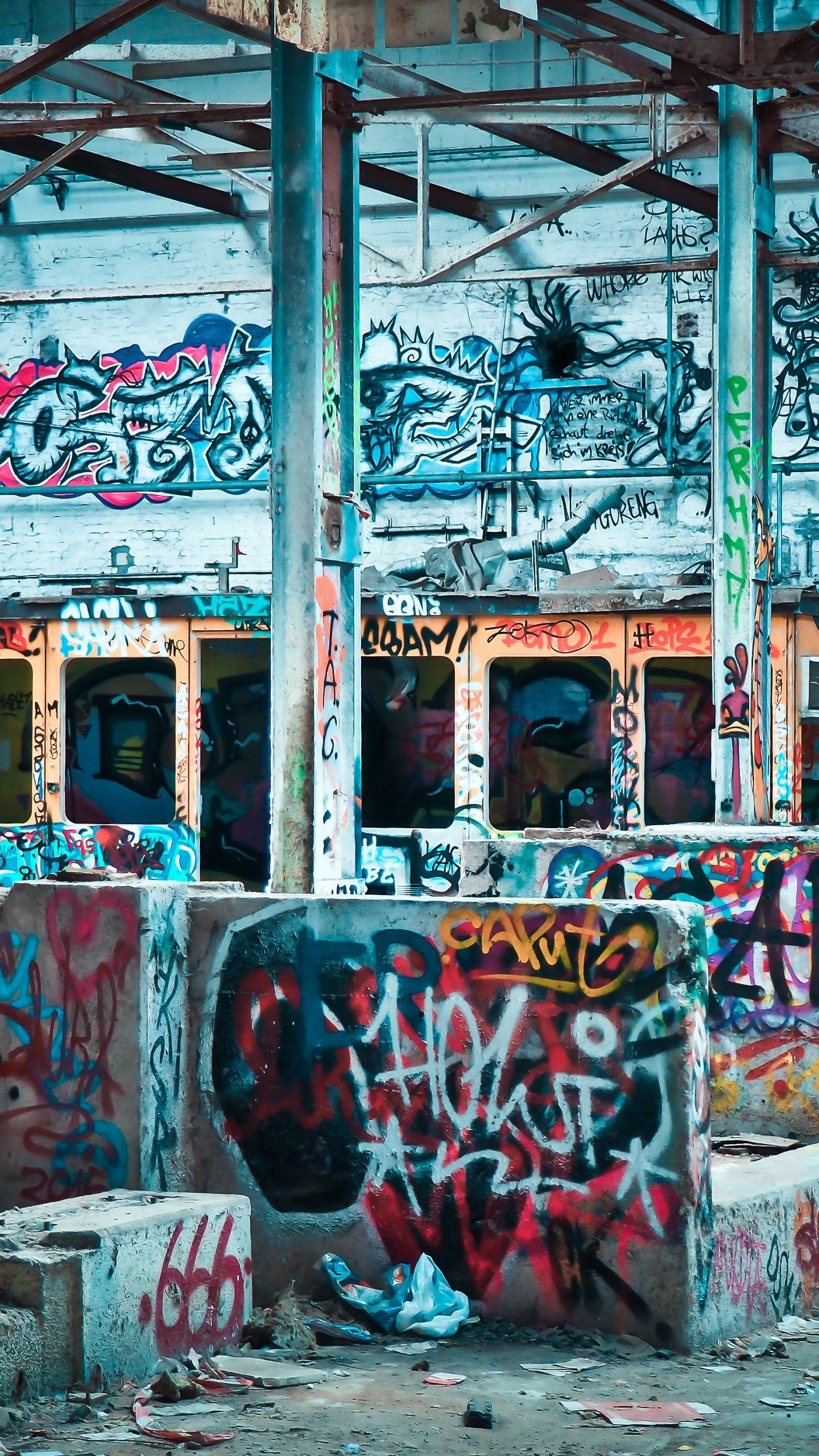 Murale graffiti colorato astratto, 4592x3448 Ultra HD, Notebook