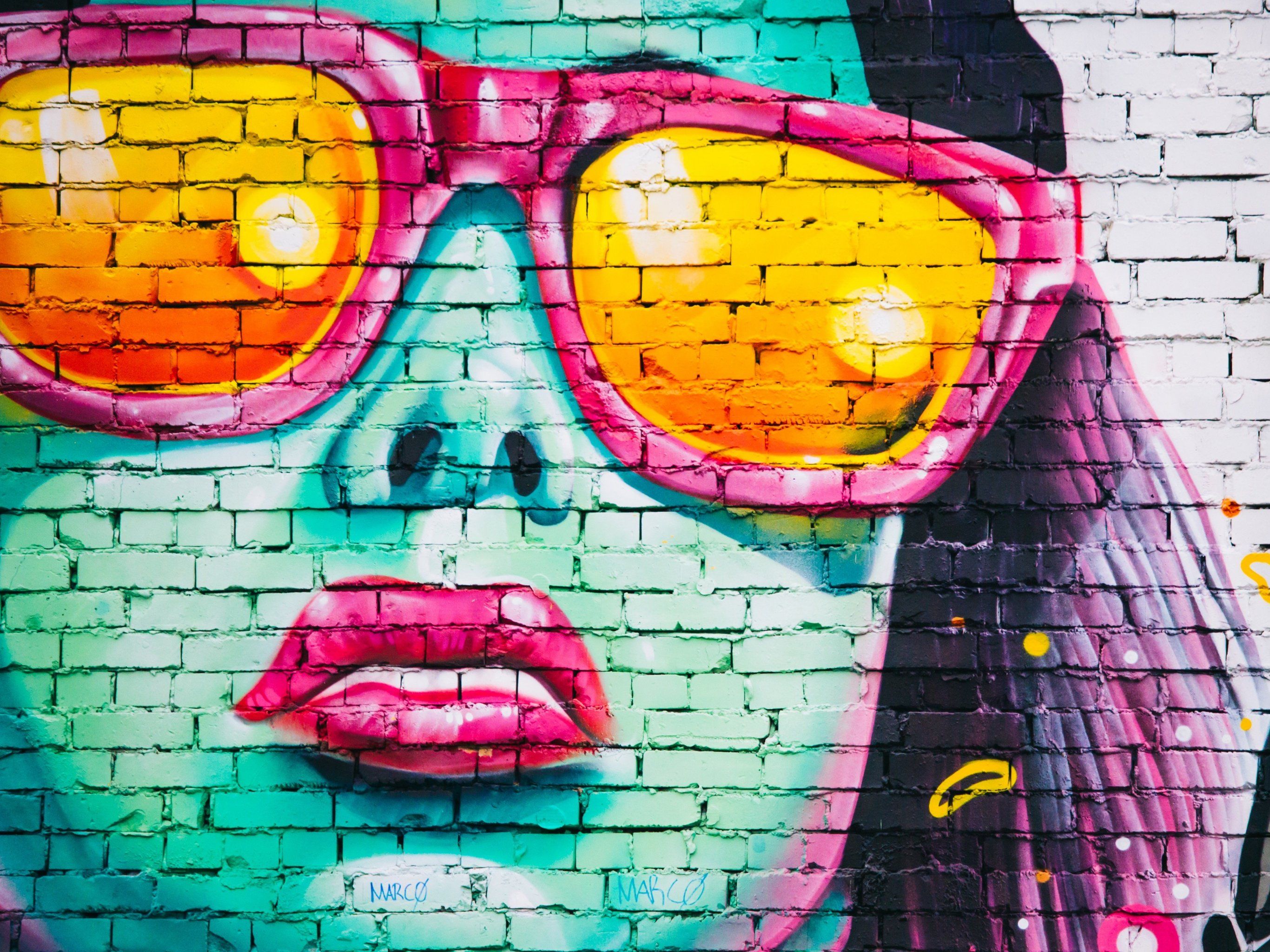 Graffiti ritratto Einstein colorato, 3840x2160 Ultra HD, HP Laptop