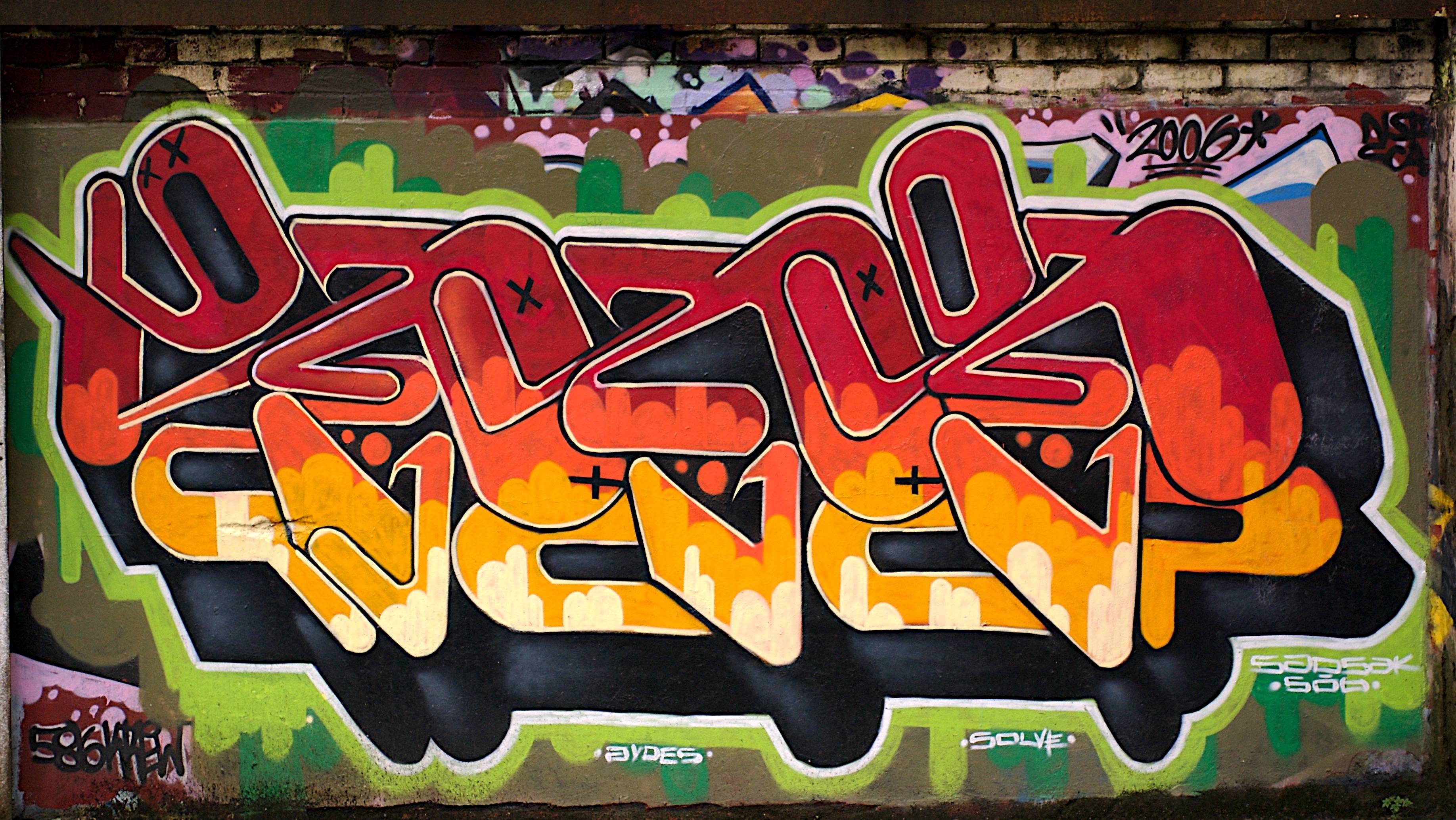 Graffiti murale colorato, street art, 3672x2069 WQXGA, Ultrabook