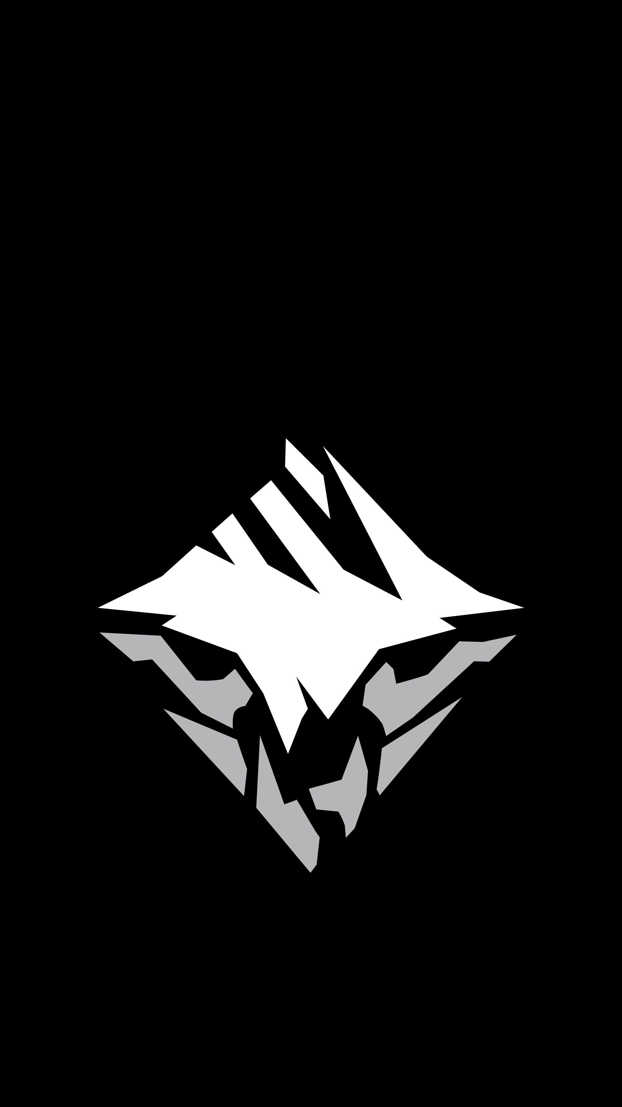 Logo Dauntless bianco nero, 2160x3840 Verticale, Telefono