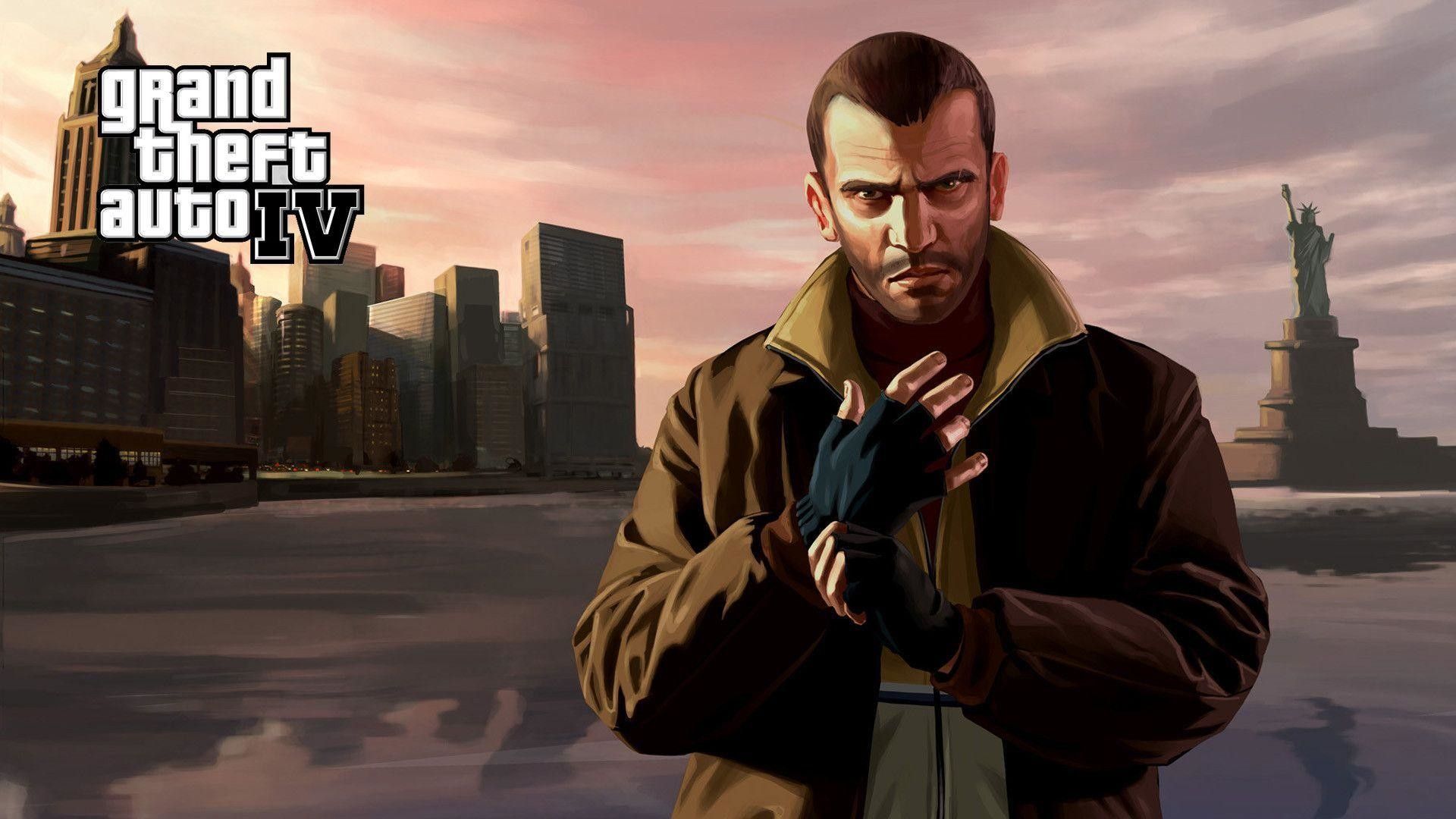 Niko Bellic, Grand Theft Auto IV, open world, 1920x1080 Full HD 1080p, Desktop
