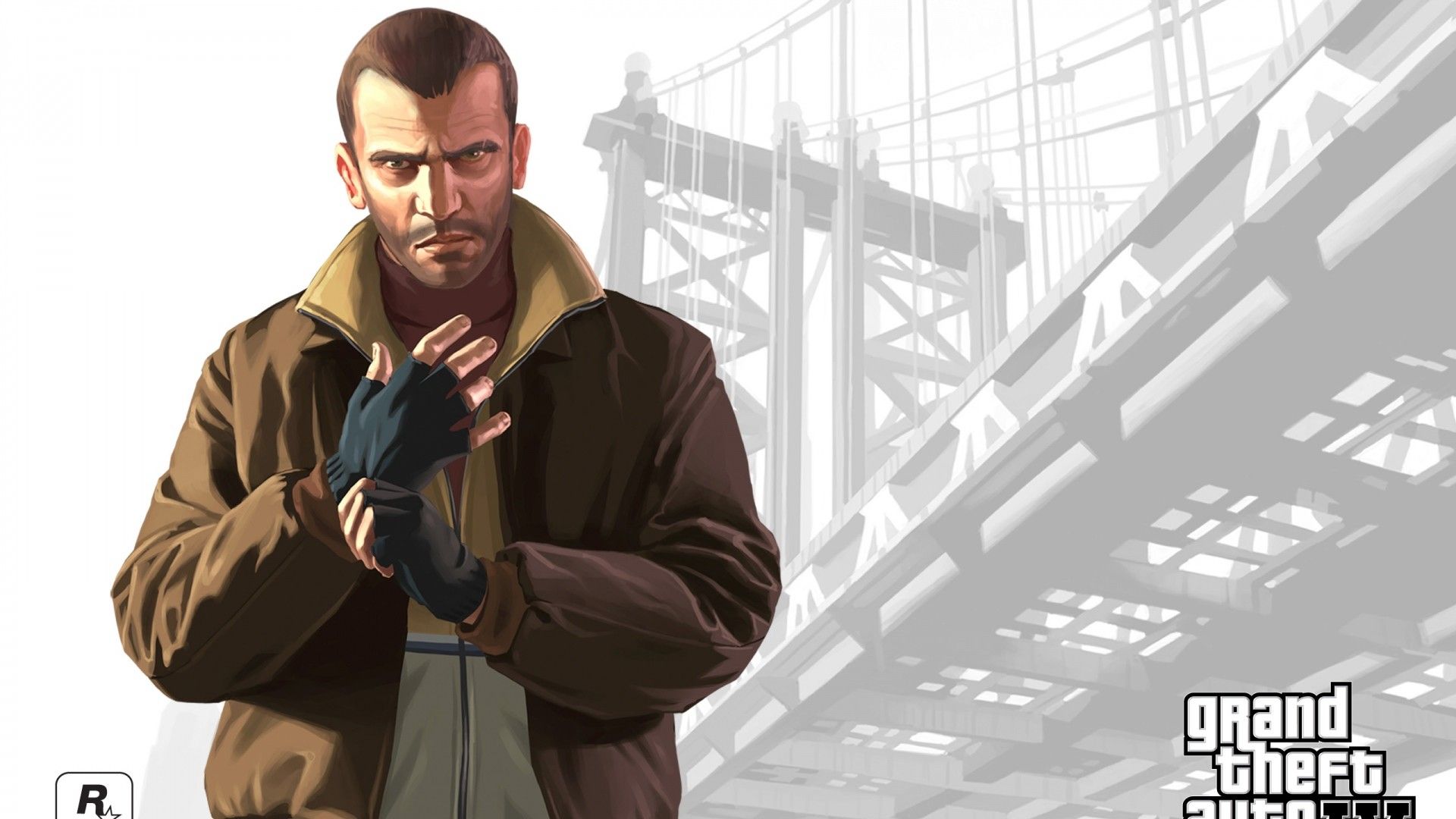 Niko Bellic GTA IV, Rockstar Games, 1920x1080 Full HD, PC