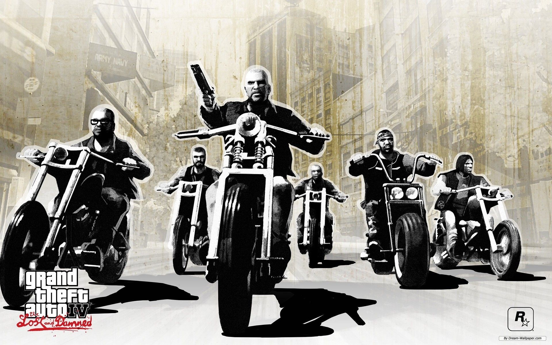 Motociclisti Grand Theft Auto IV, 1920x1200 Full HD+, Laptop