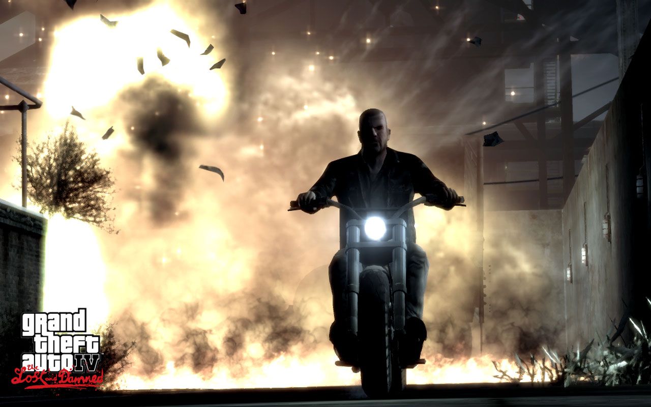 GTA 4 Lost and Damned motociclista, 1280x800 HD, Desktop