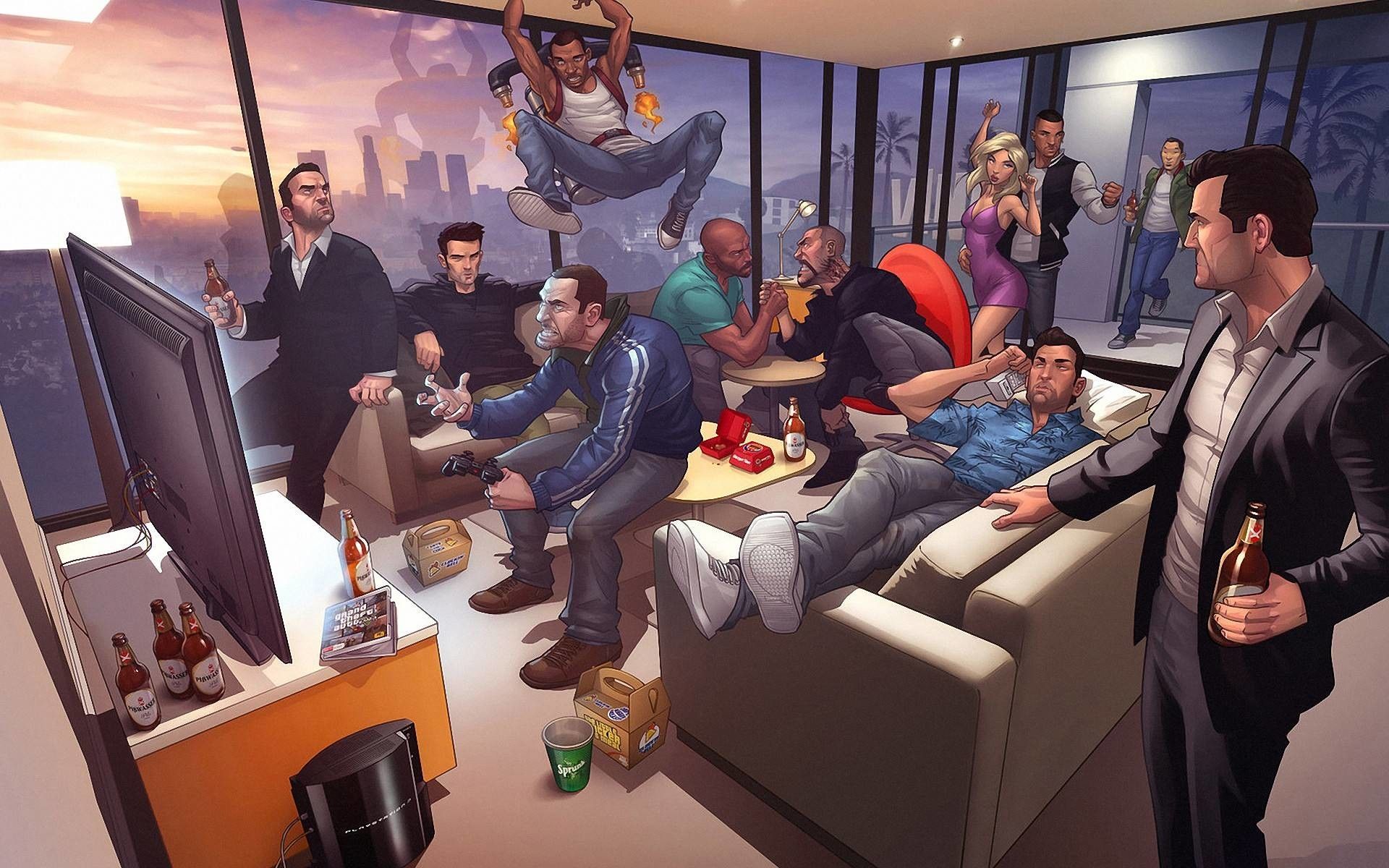 Grand Theft Auto IV personaggi appartamento, 1920x1200 WUXGA, Laptop