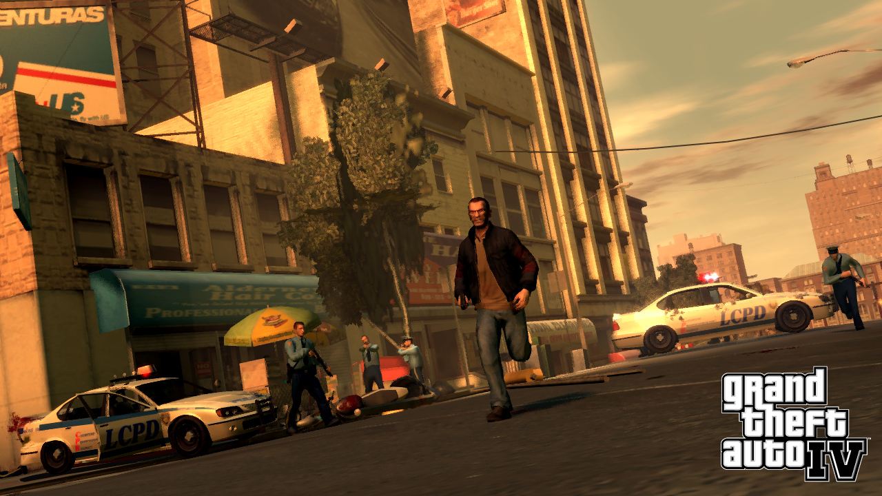 Grand Theft Auto IV scena urbana, 1280x720 HD, Desktop