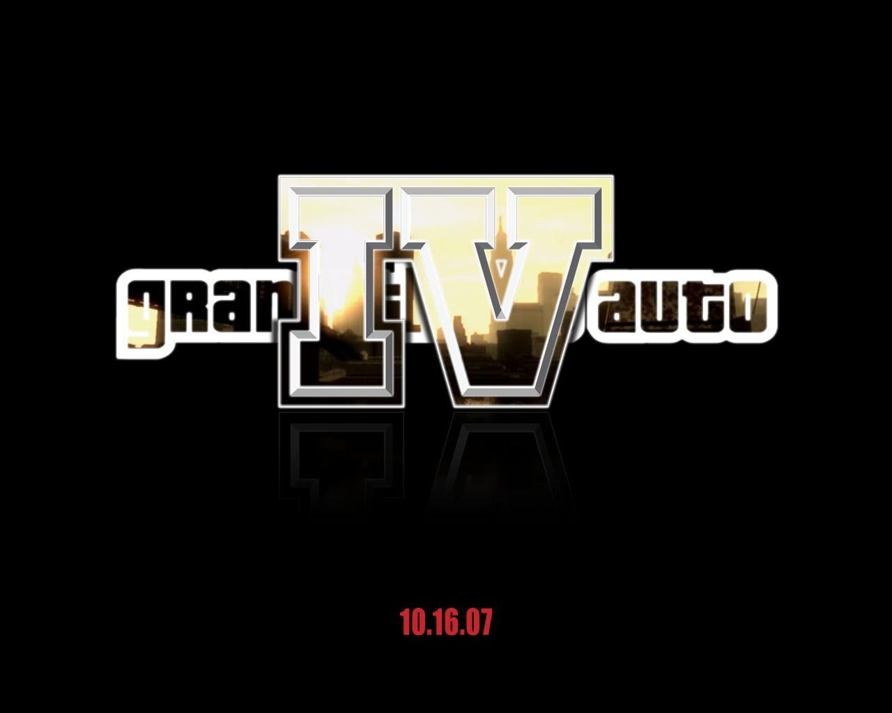 Logo Grand Theft Auto IV, 1280x1024 HD, Desktop